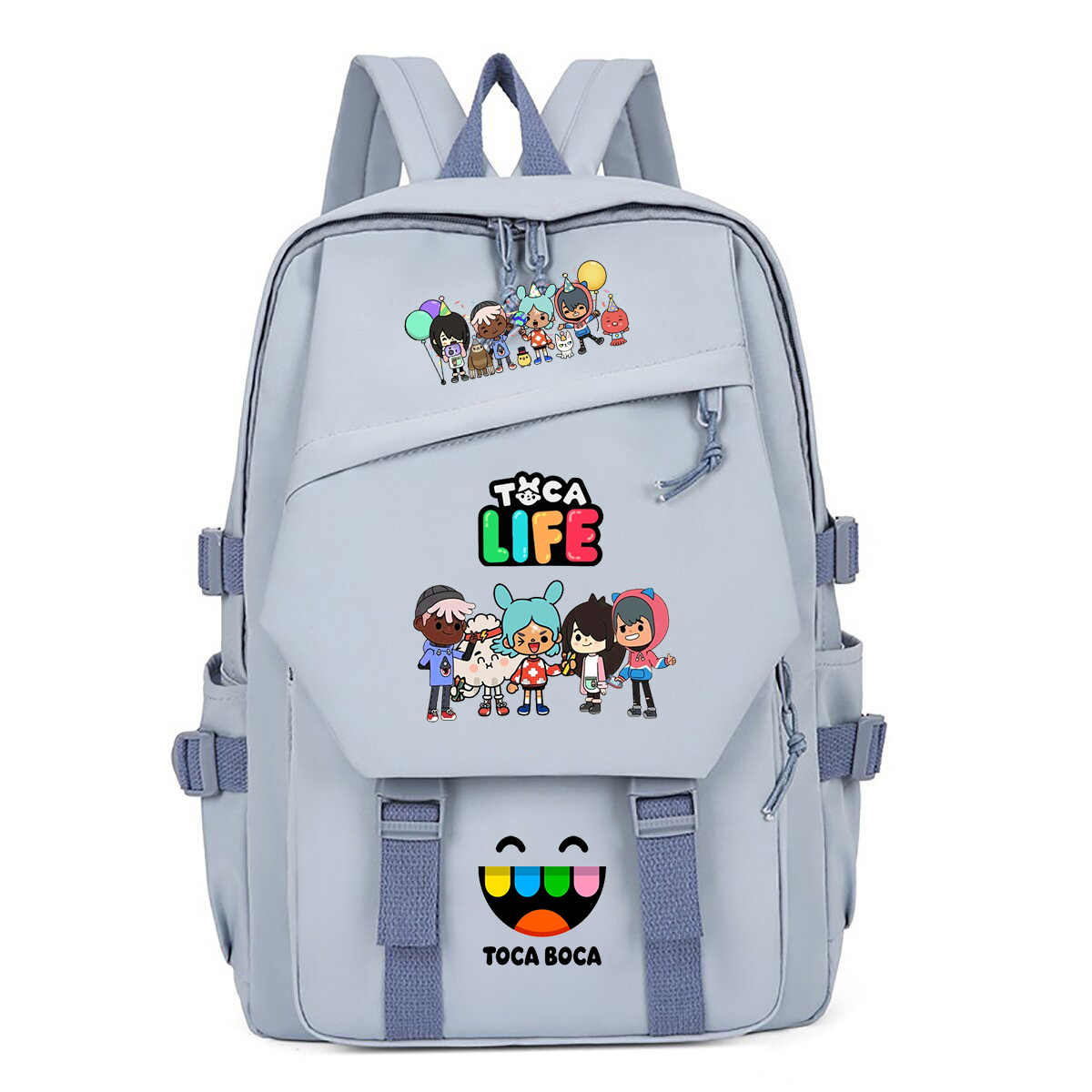 Korean Girls Lifestyle - Toca Life World Print Rugzak Kinderen