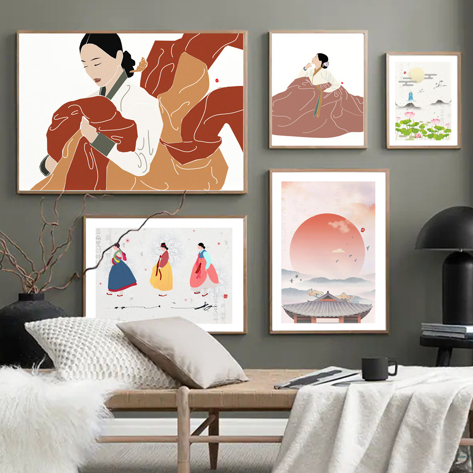 Korean Lifestyle Aesthetic - Koreaanse stijl Boho Hanbok meisje Aziatische