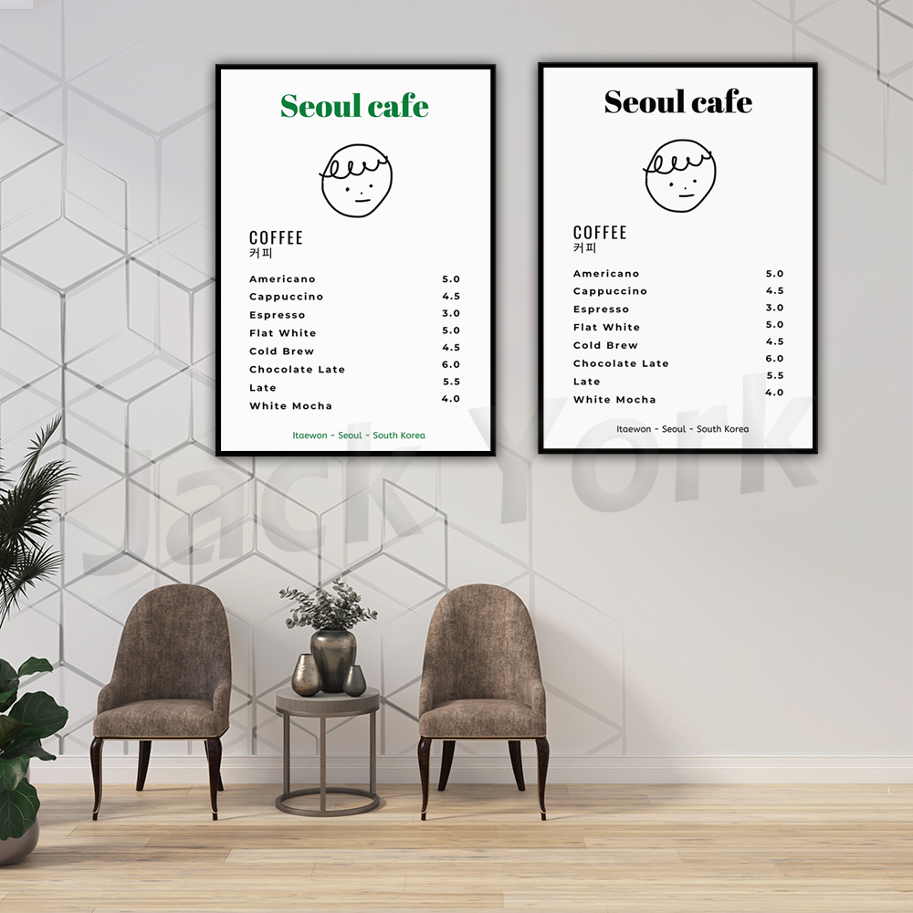 Seoul Cafe Print Wall Art Prin - Korean Lifestyle Aesthetic recensie en prijs