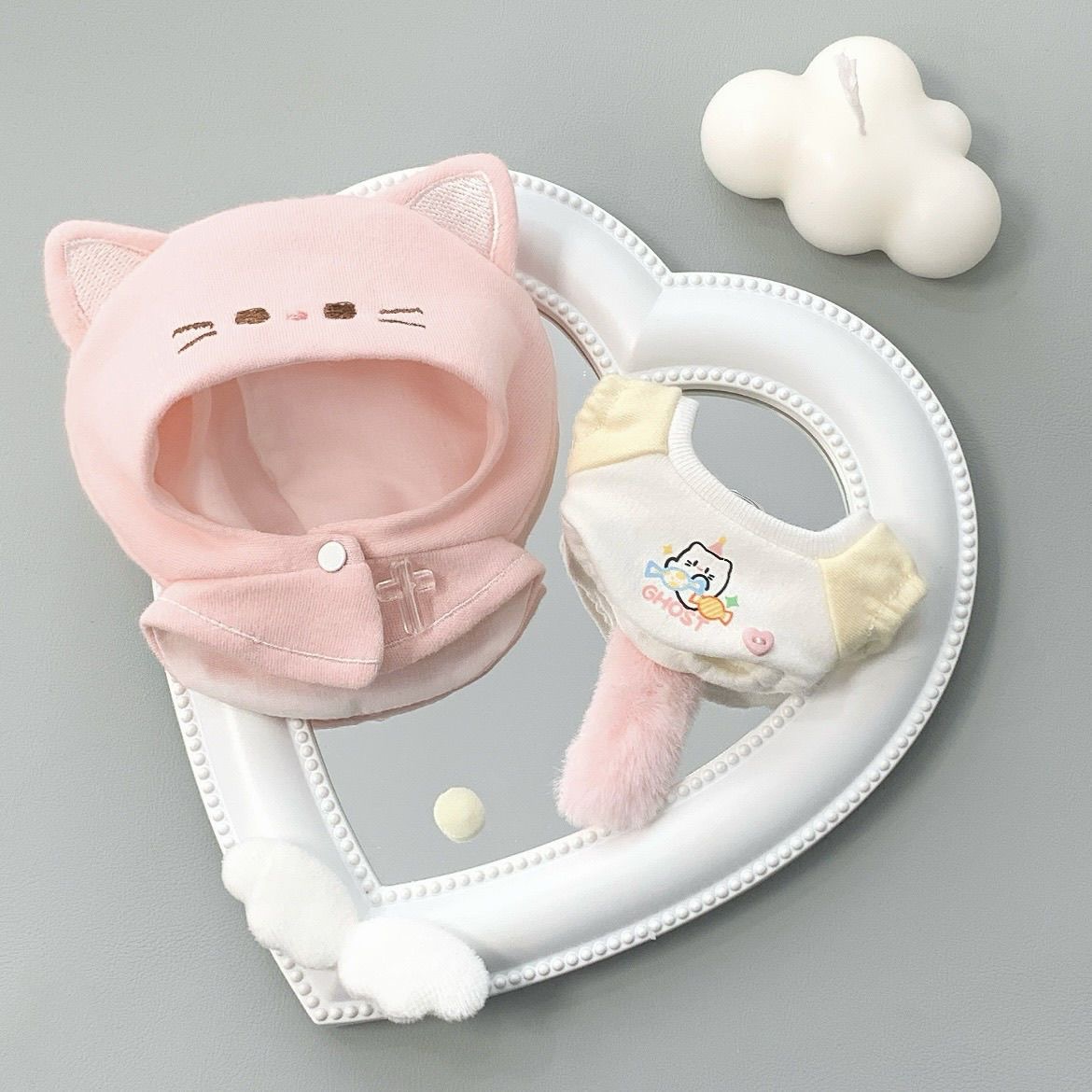 10 cm katoenen pop kat oren me - Korean Girls Lifestyle recensie en prijs